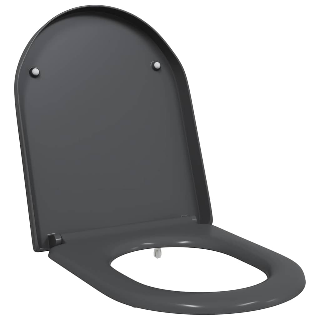 Sedile del WC con rilascio rapido Antracite 46.2 x 36 x 4.3 cm