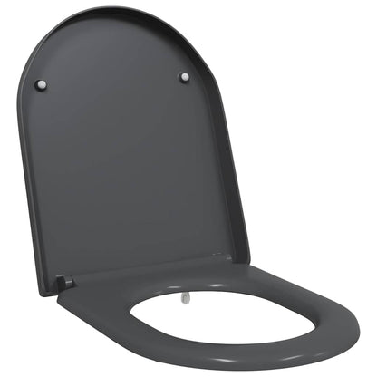 Sedile del WC con rilascio rapido Antracite 46.2 x 36 x 4.3 cm