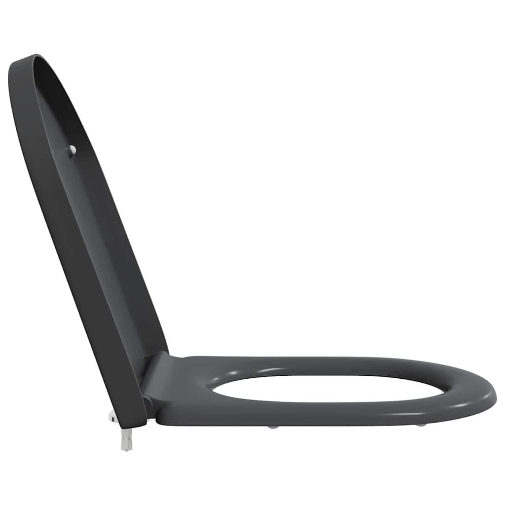 Sedile del WC con rilascio rapido Antracite 46.2 x 36 x 4.3 cm