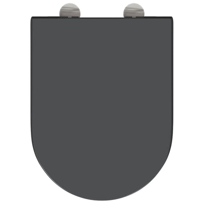 Sedile del WC con rilascio rapido Antracite 46.2 x 36 x 4.3 cm