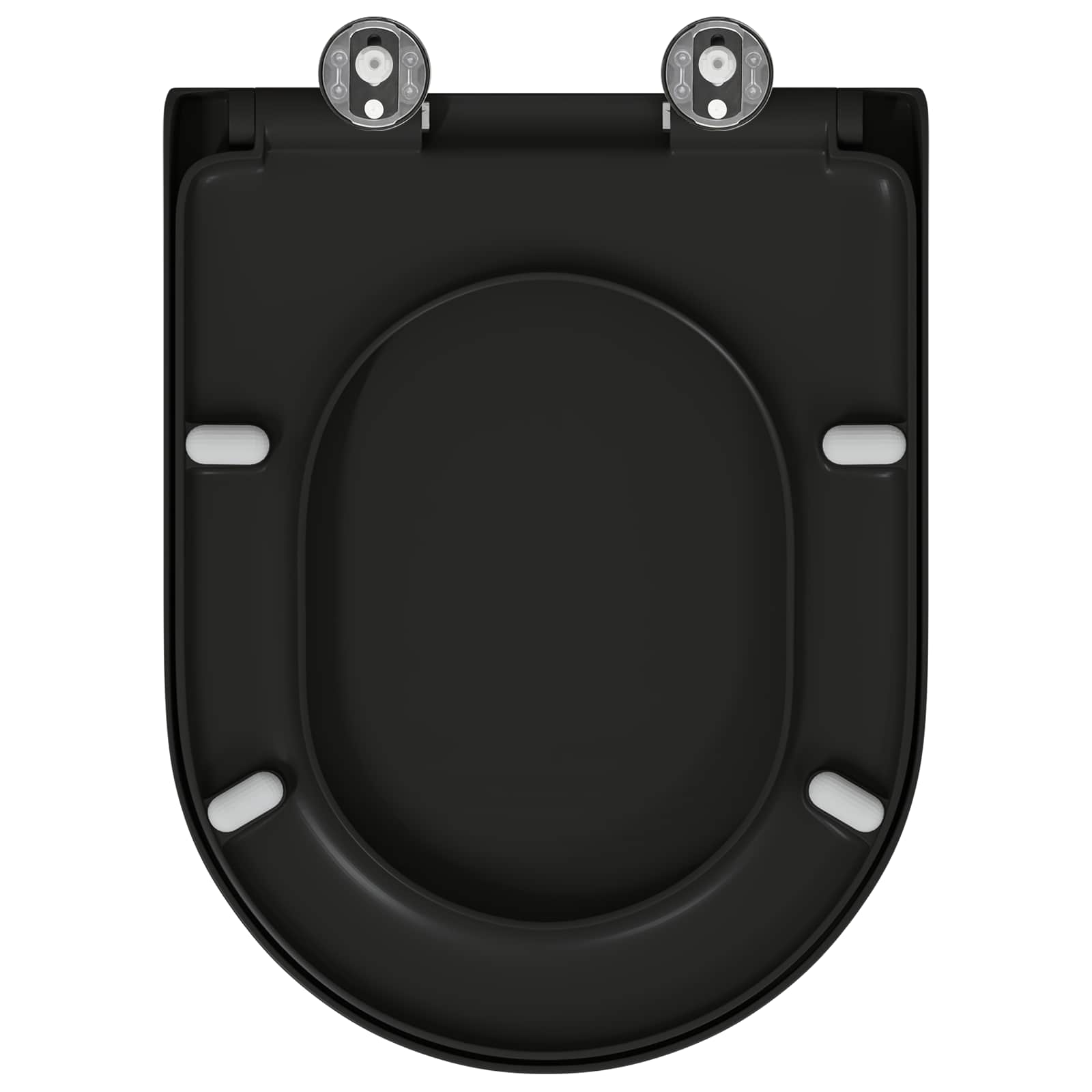 Sedile del WC Nero 49 x 36 x 4 cm Duroplast | homemem39