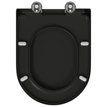 Sedile del WC Nero 49 x 36 x 4 cm Duroplast | homemem39