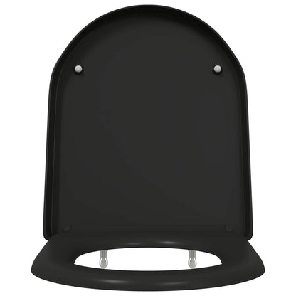 Sedile del WC Nero 49 x 36 x 4 cm Duroplast