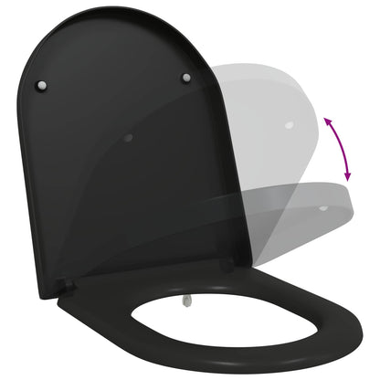 Sedile del WC Nero 49 x 36 x 4 cm Duroplast | homemem39