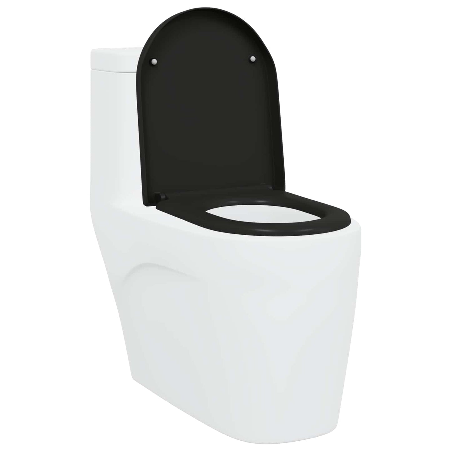 Sedile del WC Nero 49 x 36 x 4 cm Duroplast
