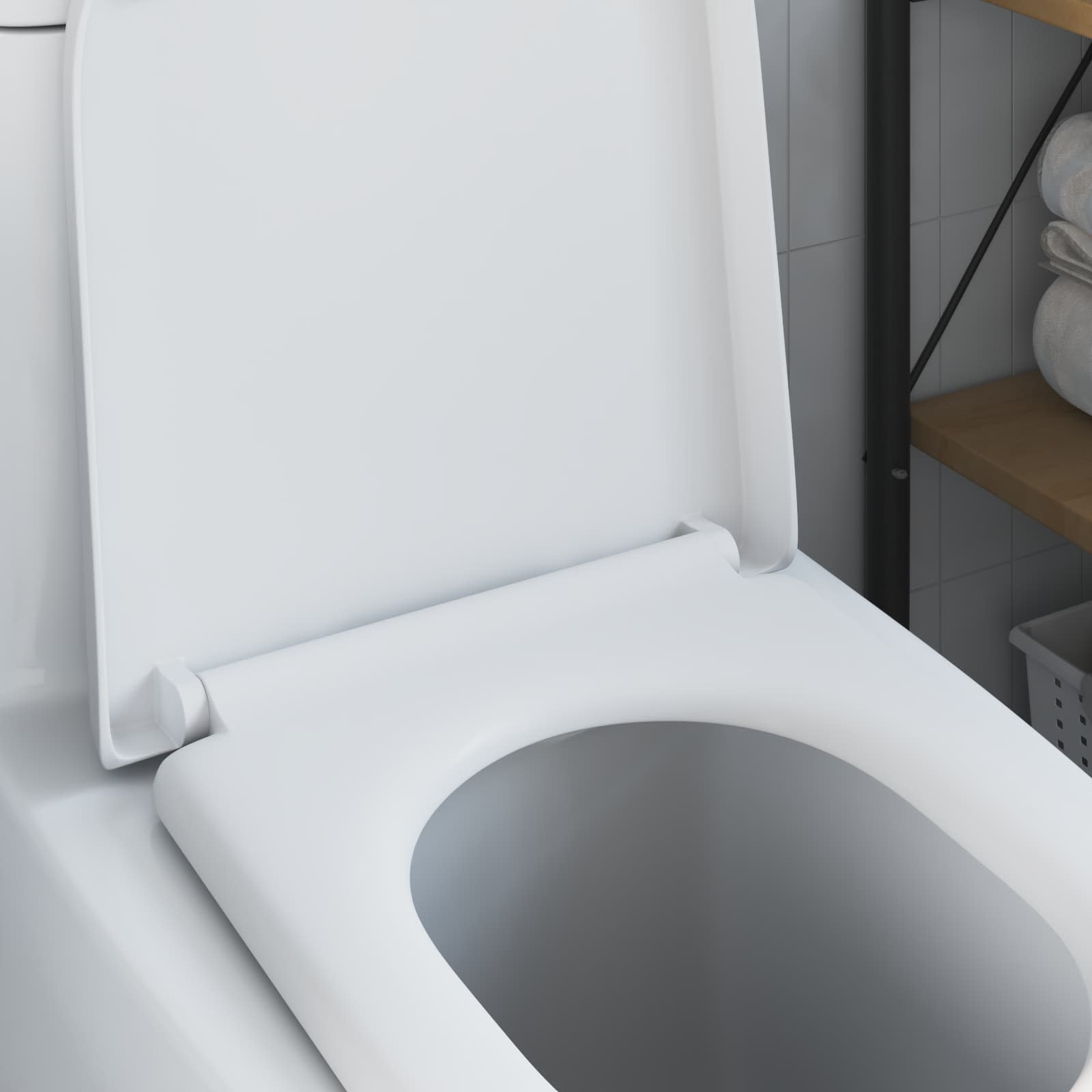 Sedile del WC Bianco 49 x 36 x 4 cm Duroplast | homemem39