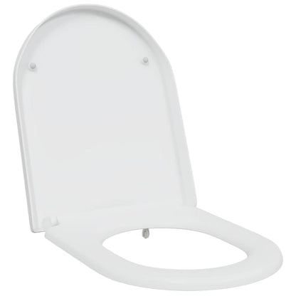 Sedile del WC con rilascio rapido Bianco 46.2 x 36 x 4.3 cm