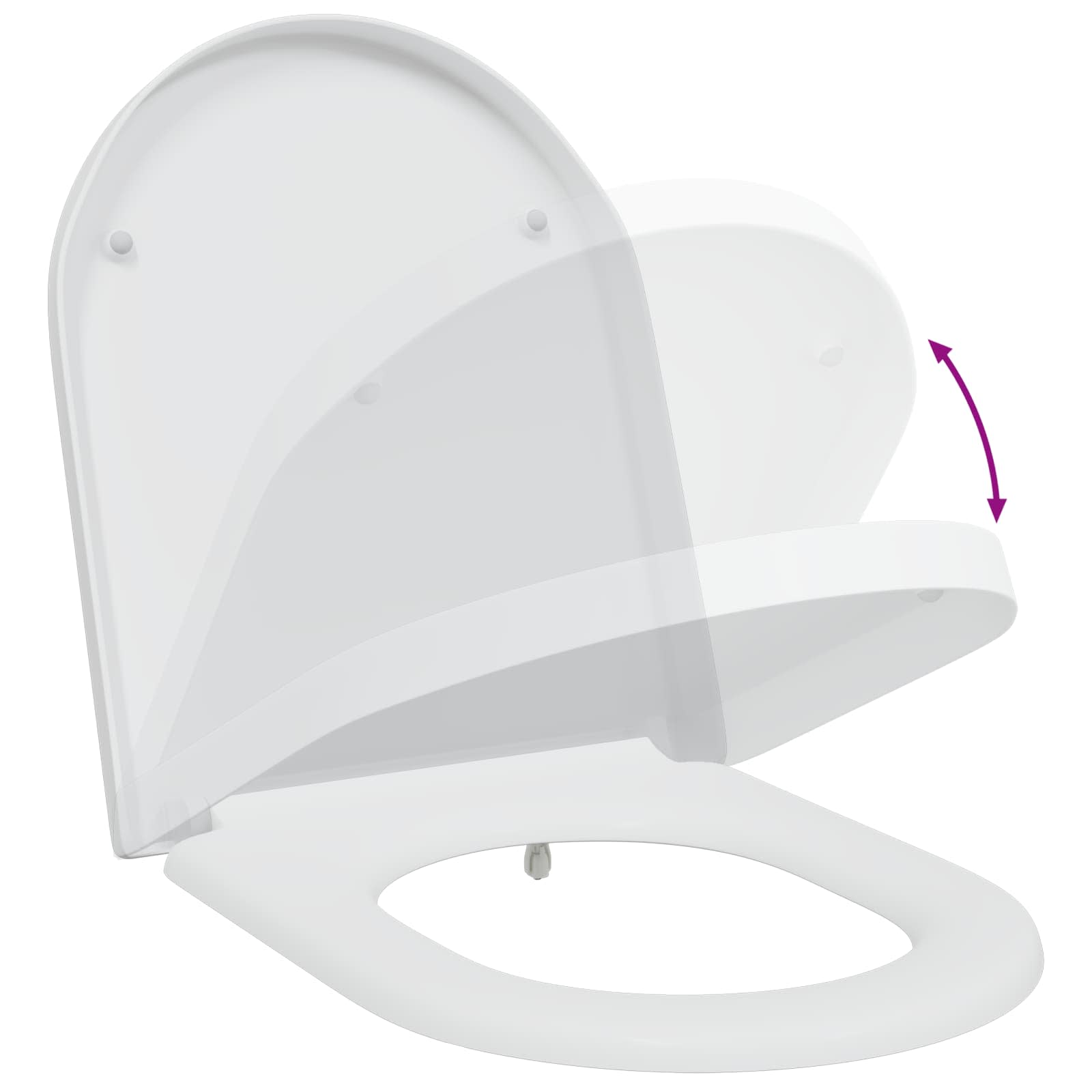 Sedile del WC Bianco 49 x 36 x 4 cm Duroplast | homemem39