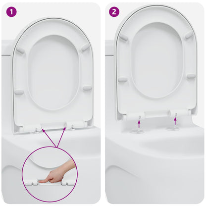 Sedile del WC Bianco 49 x 36 x 4 cm Duroplast | homemem39