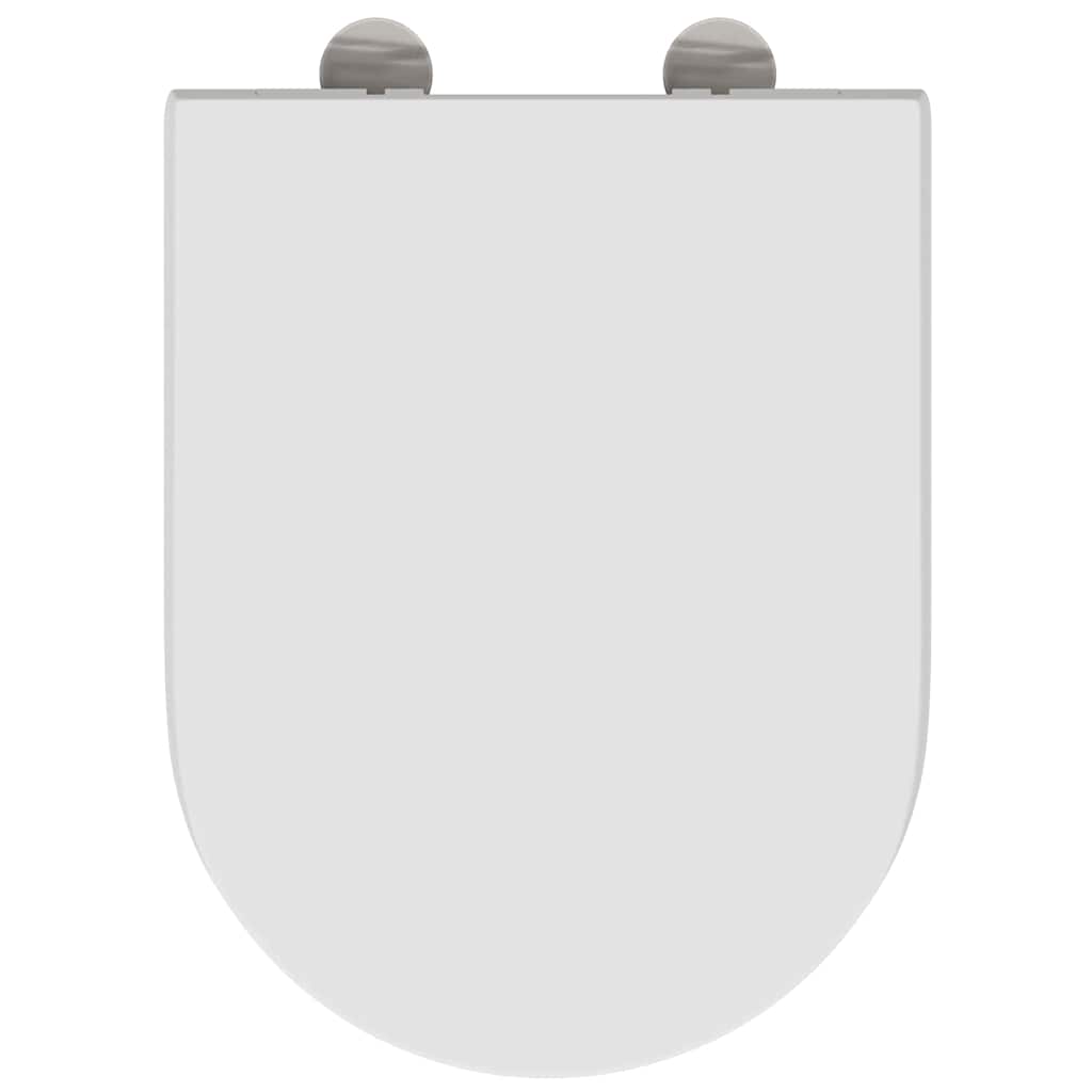 Sedile del WC con rilascio rapido Bianco 46.2 x 36 x 4.3 cm
