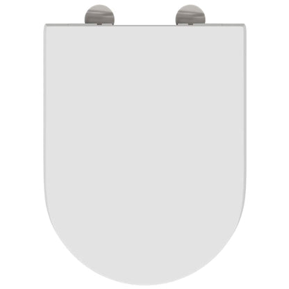 Sedile del WC con rilascio rapido Bianco 46.2 x 36 x 4.3 cm
