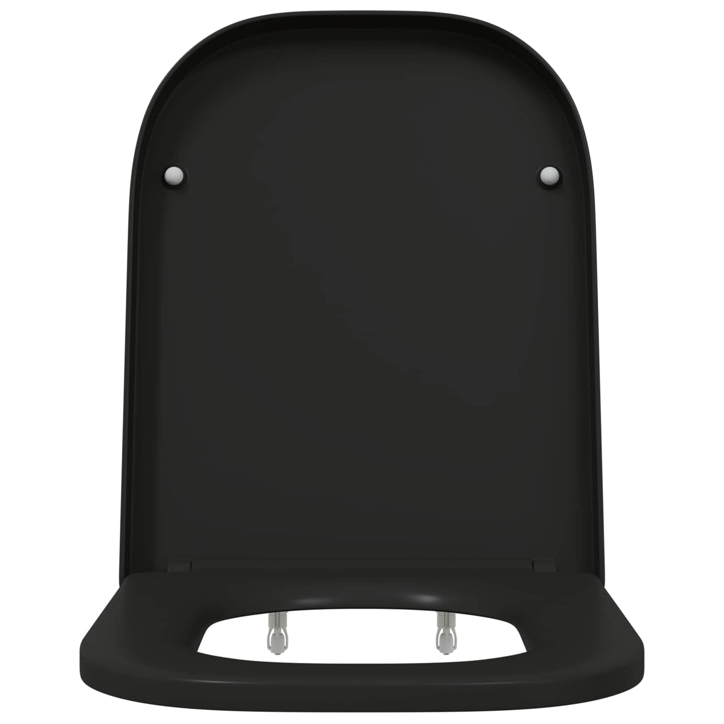 Sedile del WC Nero 44,5 x 35 x 3,6 cm Duroplast