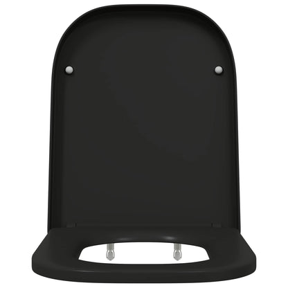 Sedile del WC Nero 44,5 x 35 x 3,6 cm Duroplast