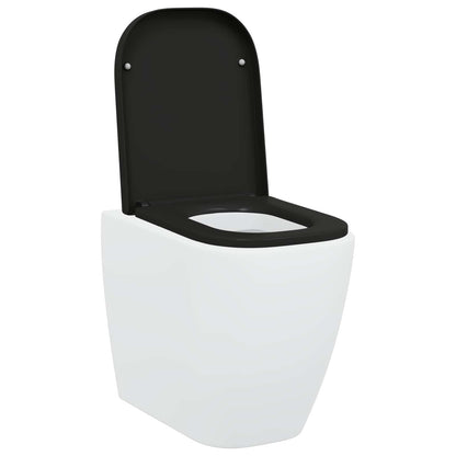 Sedile del WC Nero 44,5 x 35 x 3,6 cm Duroplast