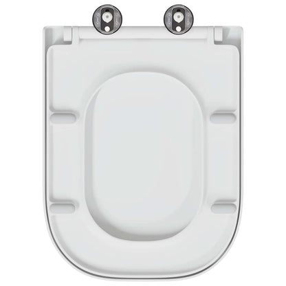 Sedile del WC con rilascio rapido Bianco 44.5 x 35 x 3.6 cm