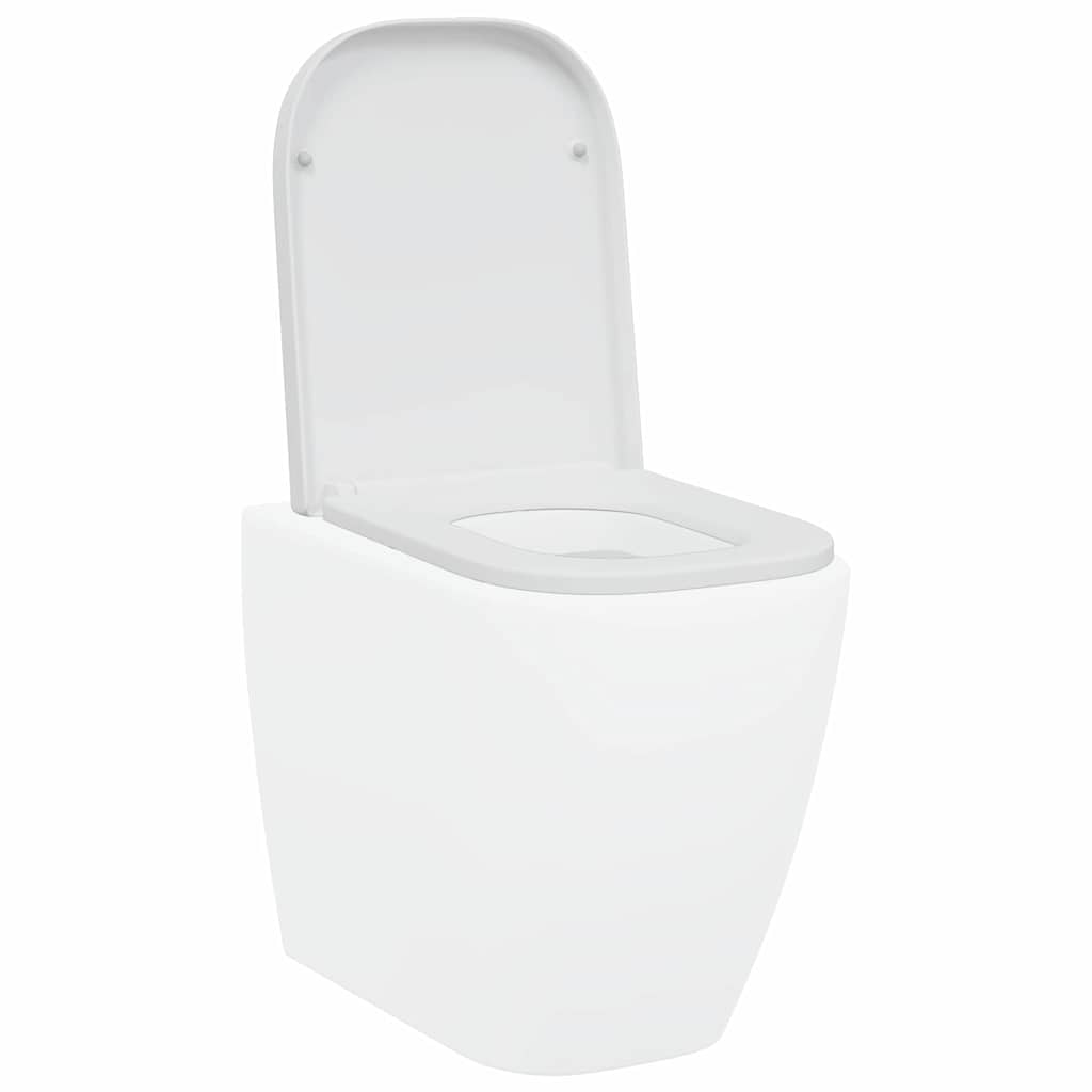 Sedile del WC con rilascio rapido Bianco 44.5 x 35 x 3.6 cm