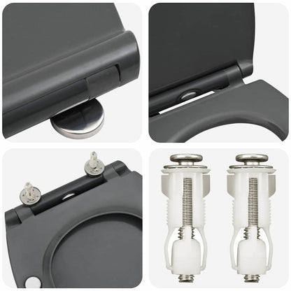 Sedile del WC con rilascio rapido Antracite