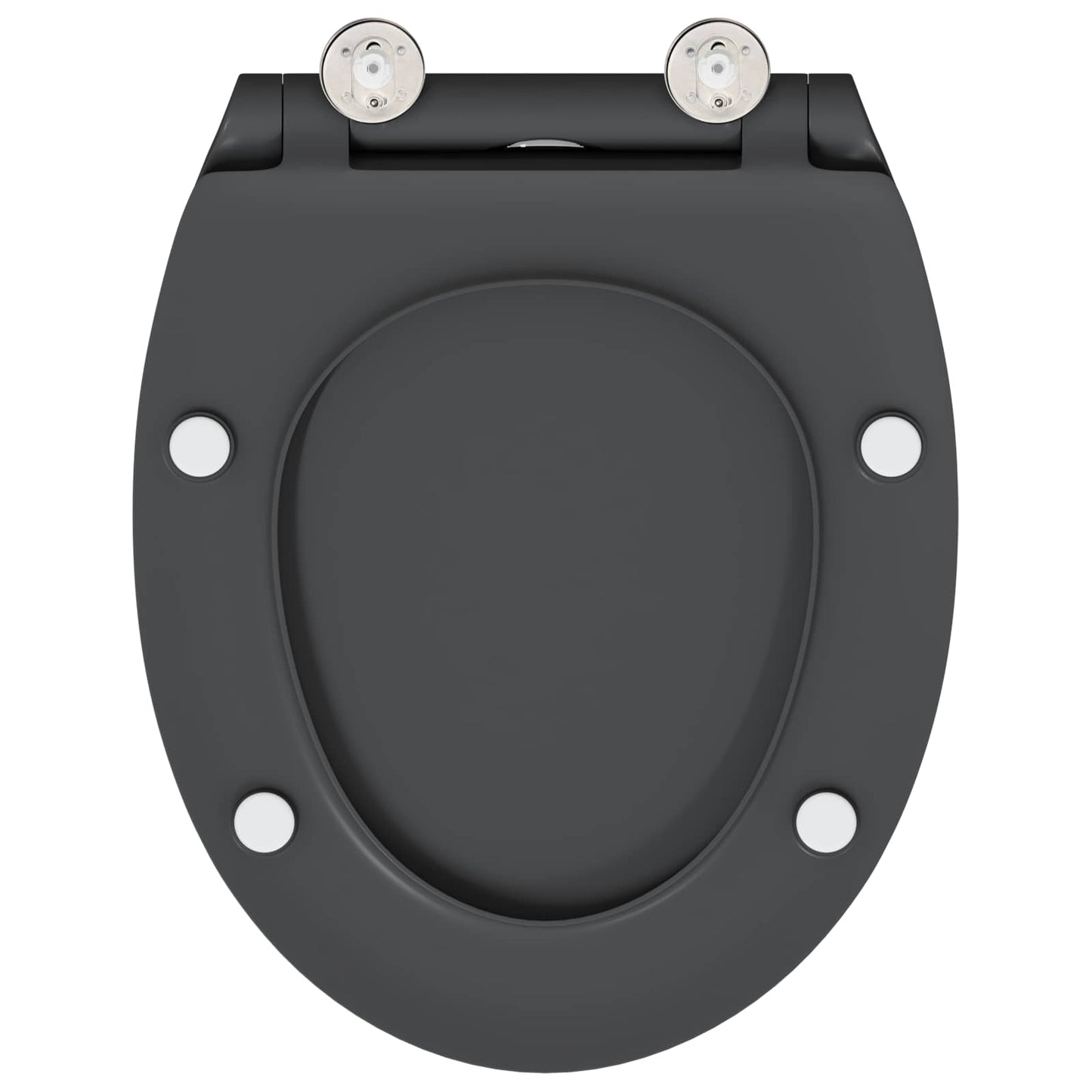 Sedile del WC Antracite 47 x 37,5 x 3,8 cm Duroplast
