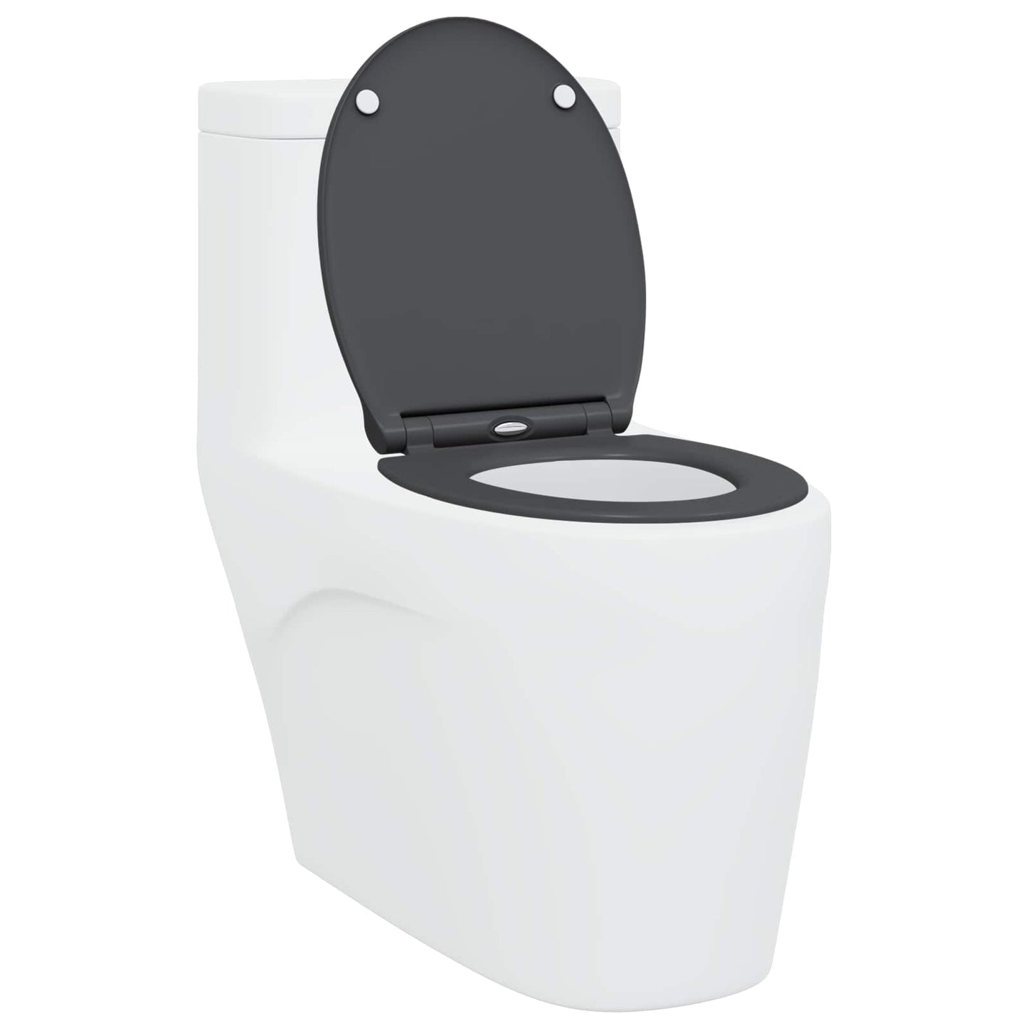 Sedile del WC Antracite 47 x 37,5 x 3,8 cm Duroplast