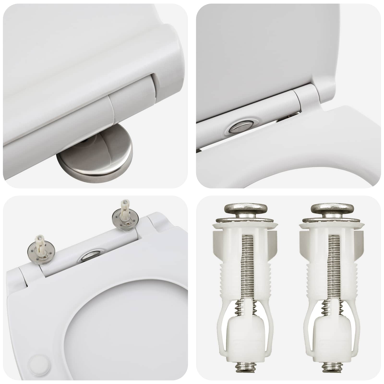 Sedile del WC Bianco 47 x 37,5 x 3,8 cm Duroplast | homemem39