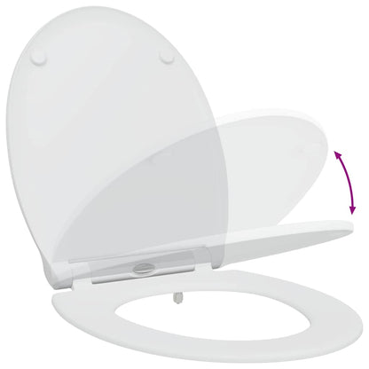 WC a rilascio rapido adatto per il sedile Bianco