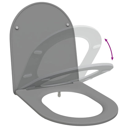 Sedile del WC Grigio 47 x 36 x 3,4 cm Duroplast | homemem39