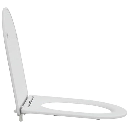 Sedile del WC con rilascio rapido Bianco 44 x 36.4 x 3.4 cm
