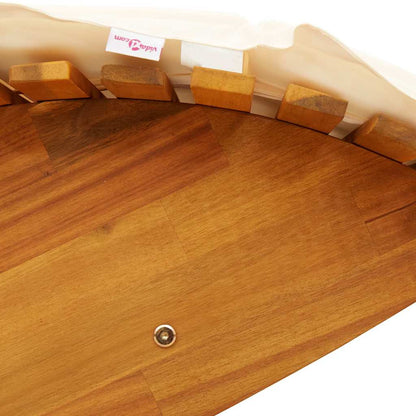 Lettino da sole con cuscino 2 pcs Marrone 60 x 154 x 74cm