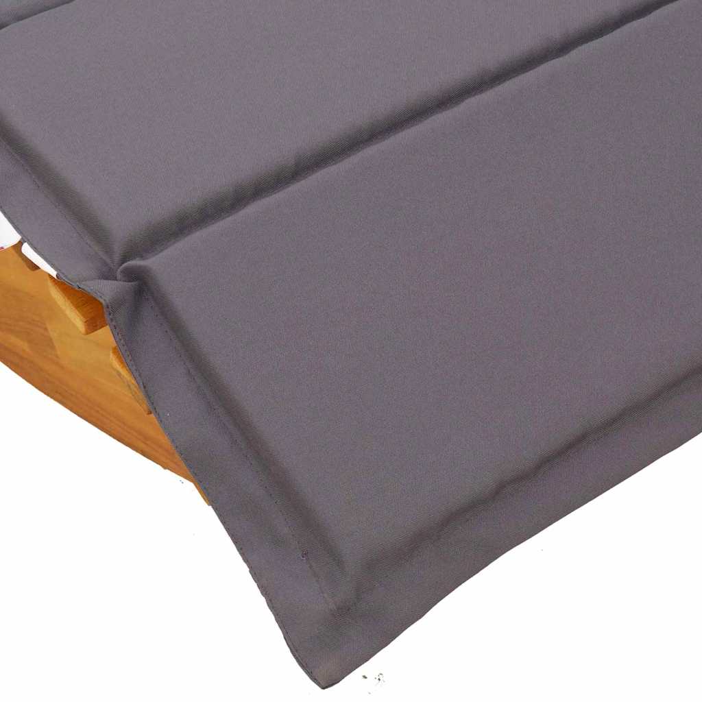 Lettino da sole con cuscino 2 pcs Marrone 60 x 154 x 74cm