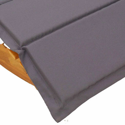 Lettino da sole con cuscino 2 pcs Marrone 60 x 154 x 74cm