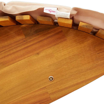 Lettino da sole 2 pcs Marrone Legno di Acacia Massello | homemem39