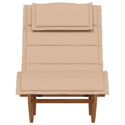 Lettino da sole 2 pcs Marrone Legno di Acacia Massello | homemem39