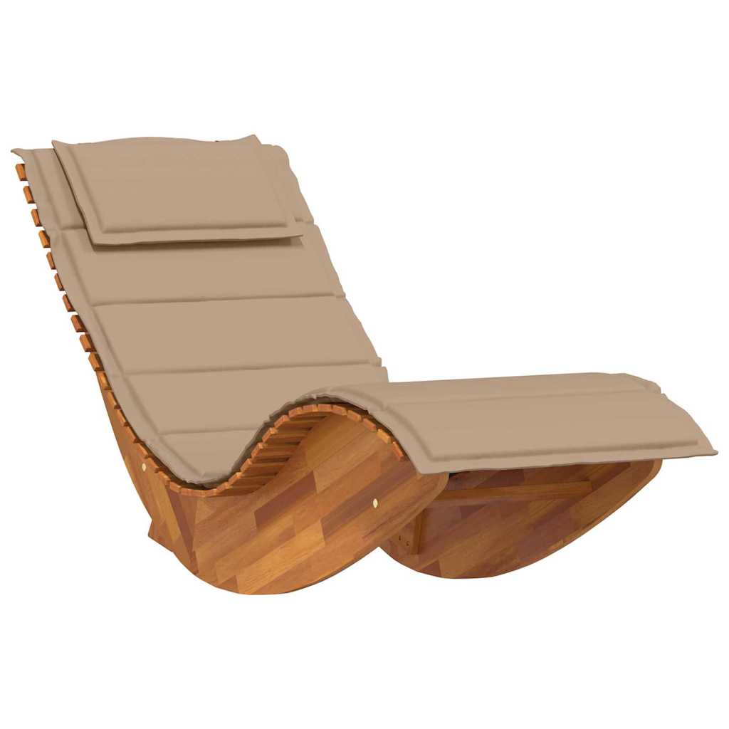 Lettino da sole 2 pcs Marrone Legno di Acacia Massello | homemem39