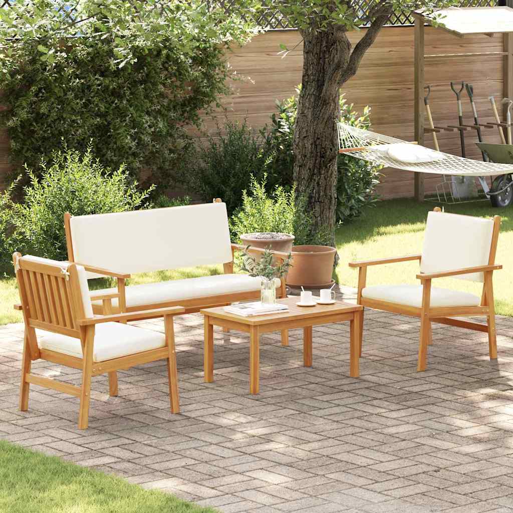 Set Divano da Giardino 4 pcs Marrone 120 x 65,5 x 79 cm | homemem39