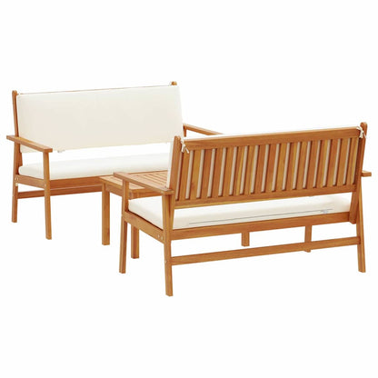 Set Divano da Giardino 3 pcs Marrone 120 x 65,5 x 79 cm