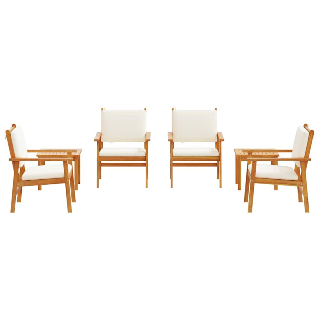 Set Divano da Giardino 6 pcs Marrone Legno di Acacia Massello | homemem39