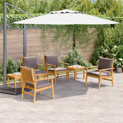 Set Divano da Giardino 6 pcs Marrone Legno di Acacia Massello | homemem39