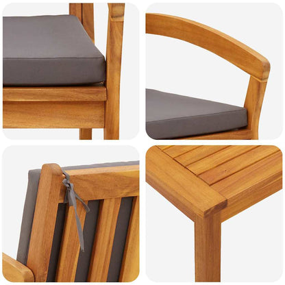 Set bistrot 5 pcs Marrone 45 x 45 x 38cm