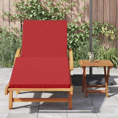 Lettino da sole con cuscino 2 pcs Rosso 40 x 40 x 40cm