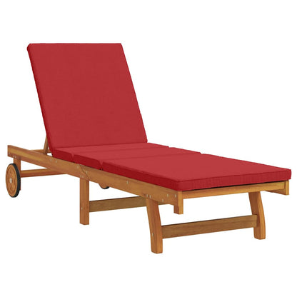 Lettino da sole 2 pcs Marrone Legno di Acacia Massello | homemem39