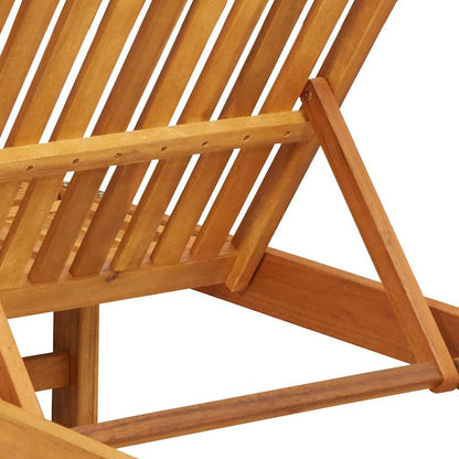 Lettino da sole 3 pcs Marrone Legno di Acacia Massello | homemem39