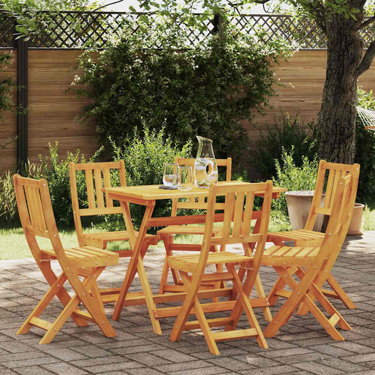 Sedia da Giardino 6 pcs Marrone 36 x 46 x 86cm