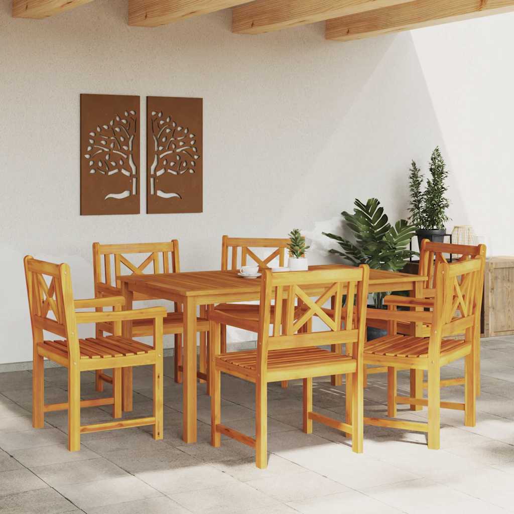 Sedia da Giardino 6 pcs Marrone 56 x 56 x 90 cm