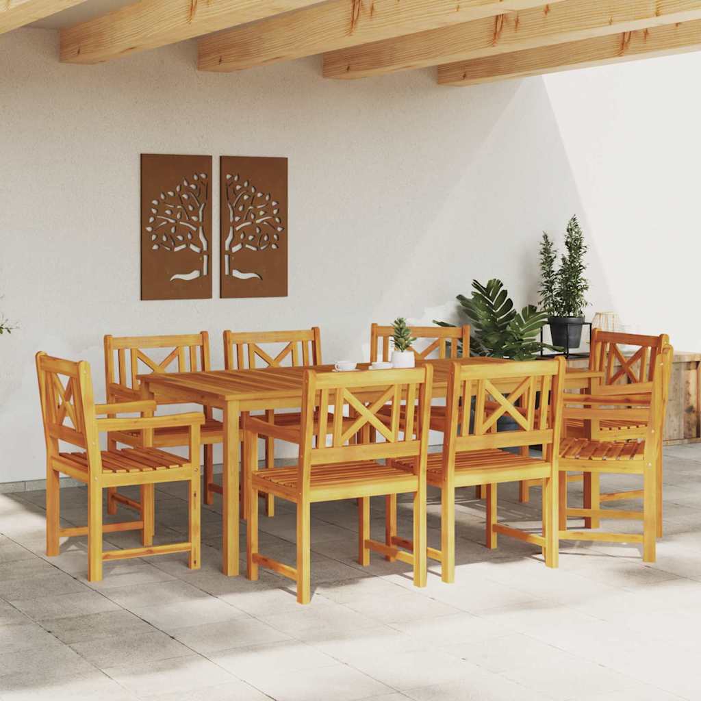 Sedia da Giardino 8 pcs Marrone 56 x 56 x 90 cm