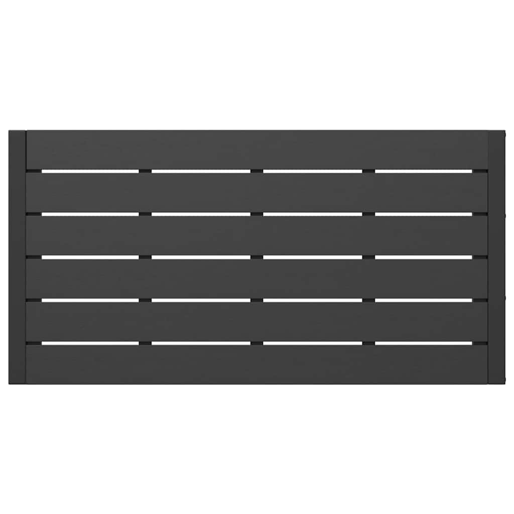 Set da Pranzo per Giardino con cuscino 3 pcs Antracite Acciaio - homemem39