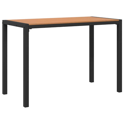 Set da Pranzo per Giardino con cuscino 3 pcs Marrone Acciaio - homemem39