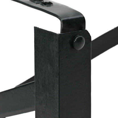 Gamba per Tavolo Birra 2 pcs Nero 39 x 3 x 75 cm