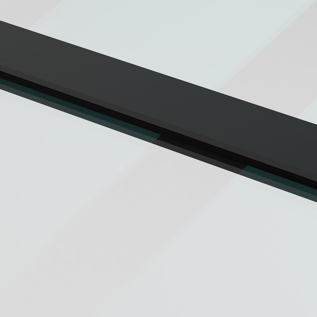 Porta Scorrevole con Ferramenta 90x205cm Vetro ESG Alluminio | homemem39