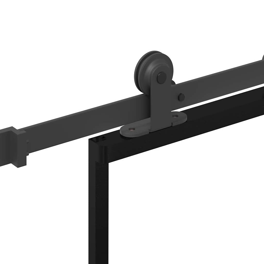 Porta Scorrevole con Ferramenta 102x205 cm Vetro ESG Alluminio | homemem39