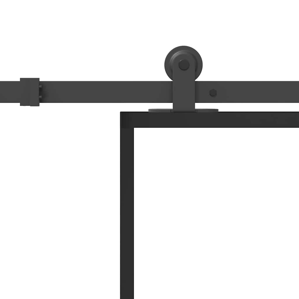 Porta Scorrevole con Ferramenta 102x205 cm Vetro ESG Alluminio | homemem39